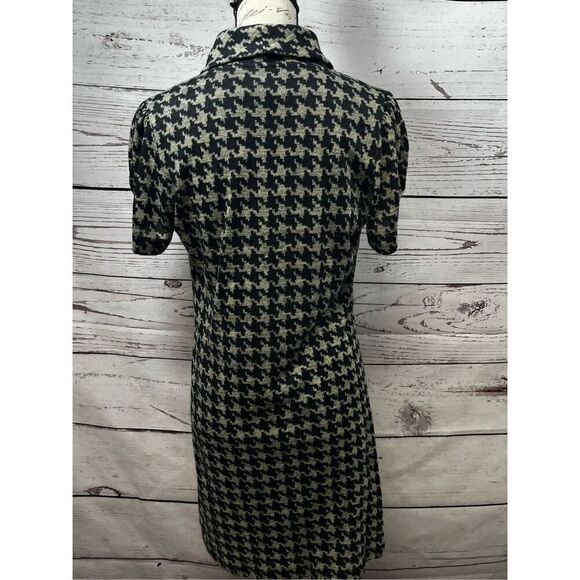 Jessica Howard Houndstooth Dress Cowl Neck Career Casual Work Office Party - Picture 2 of 5